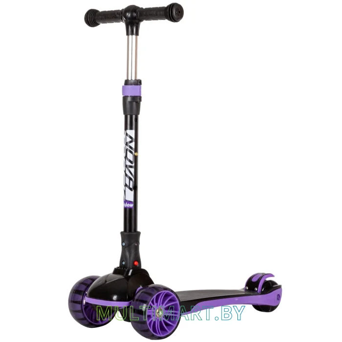 Самокат Novatrack RainBow Basic Black New 120BB.RAINBOW.BVT22 (фиолетовый, 2022)